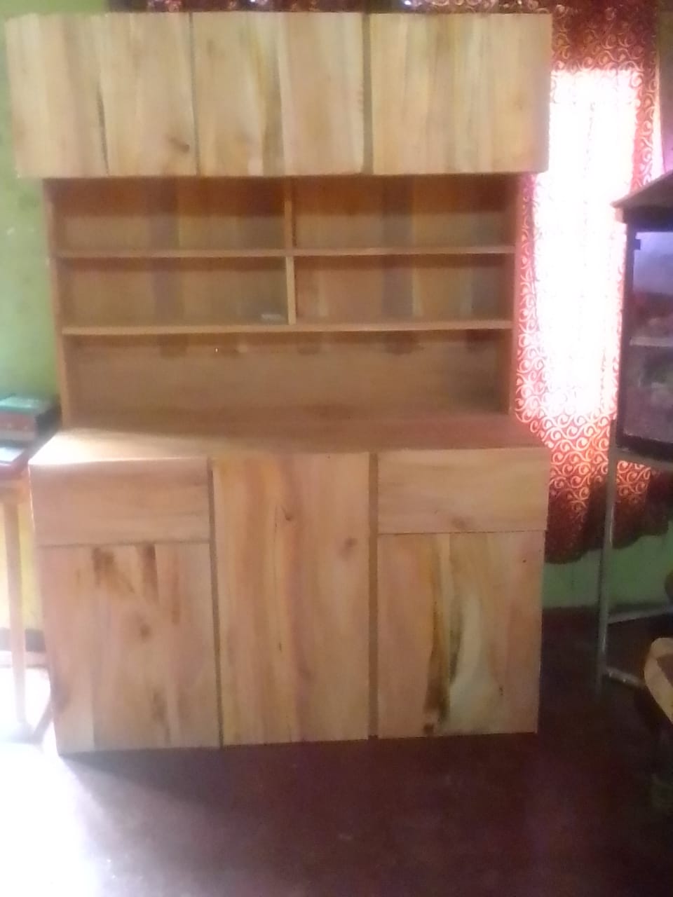 MAHOGANY PANTRY CUPBOARD 